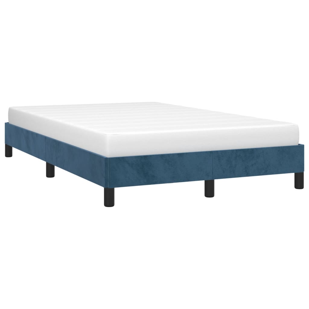 Bedframe fluweel donkerblauw 120x200 cm