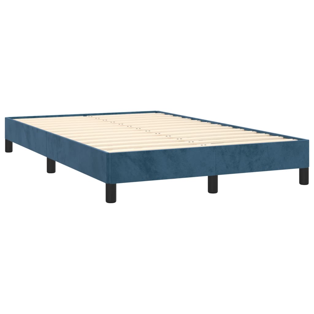 Bedframe fluweel donkerblauw 120x200 cm