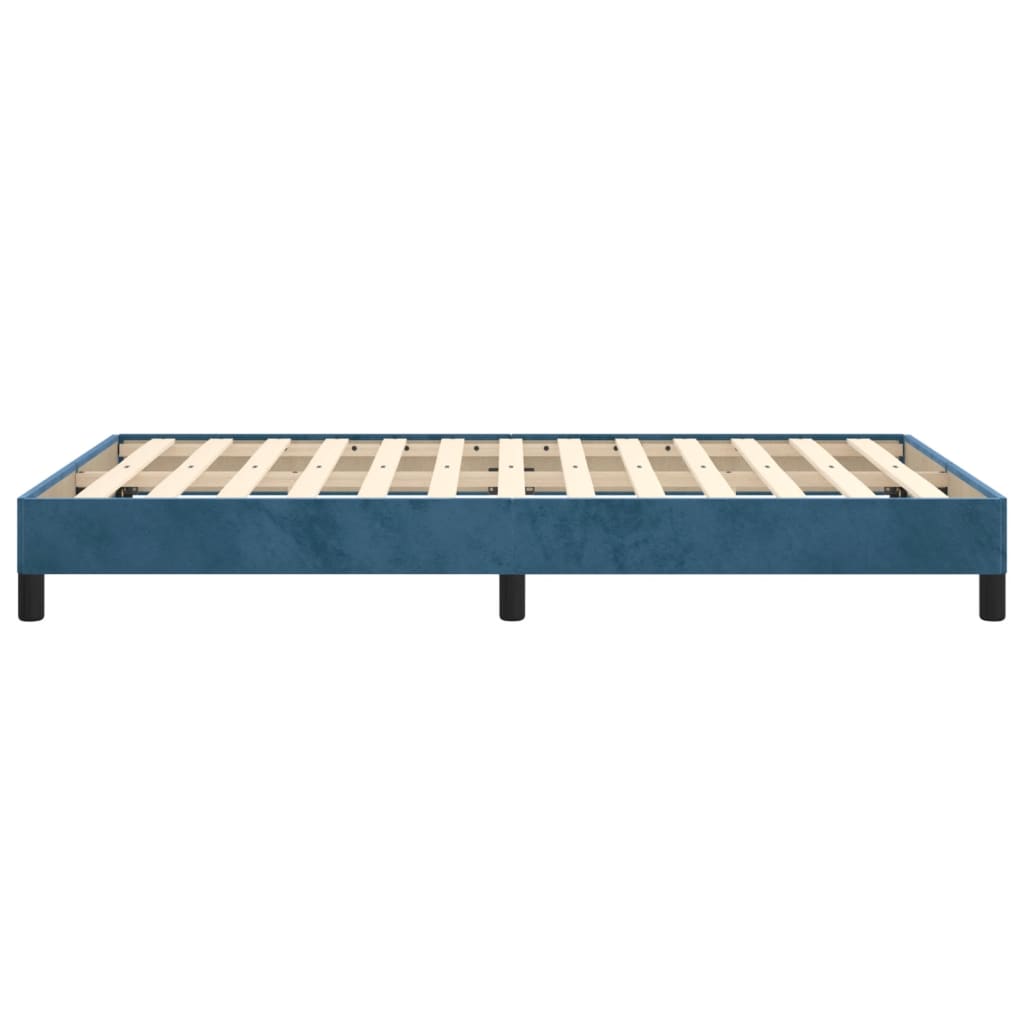 Bedframe fluweel donkerblauw 120x200 cm