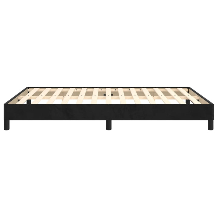 Bedframe fluweel zwart 140x190 cm