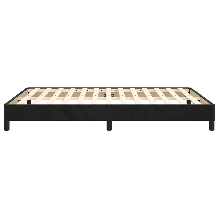 Bedframe fluweel zwart 140x200 cm