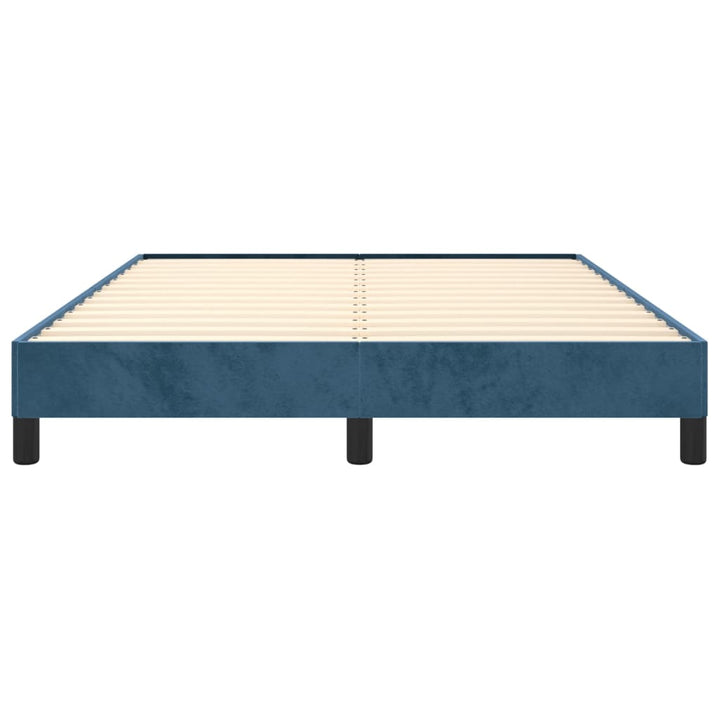 Bedframe fluweel donkerblauw 140x200 cm