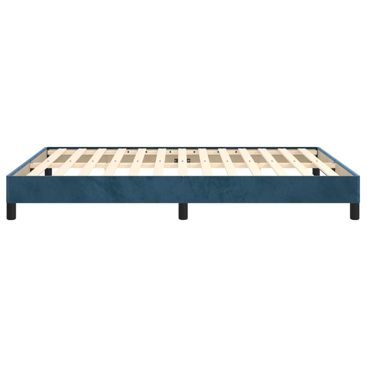 Bedframe fluweel donkerblauw 140x200 cm