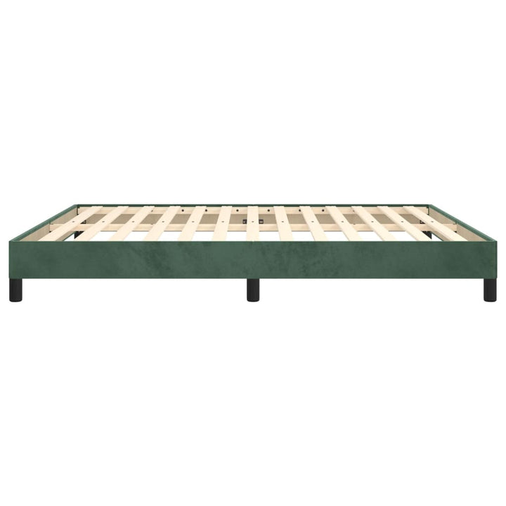 Bedframe fluweel donkergroen 160x200 cm