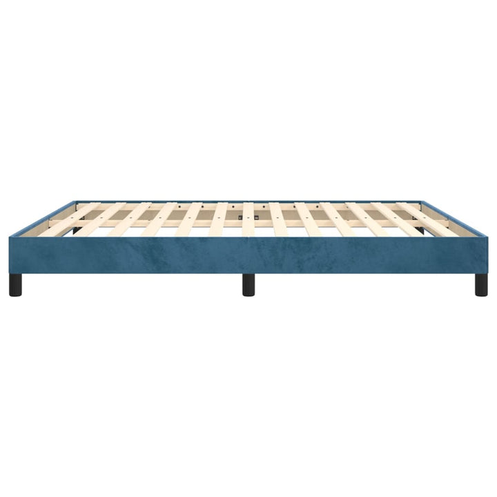 Bedframe fluweel donkerblauw 160x200 cm