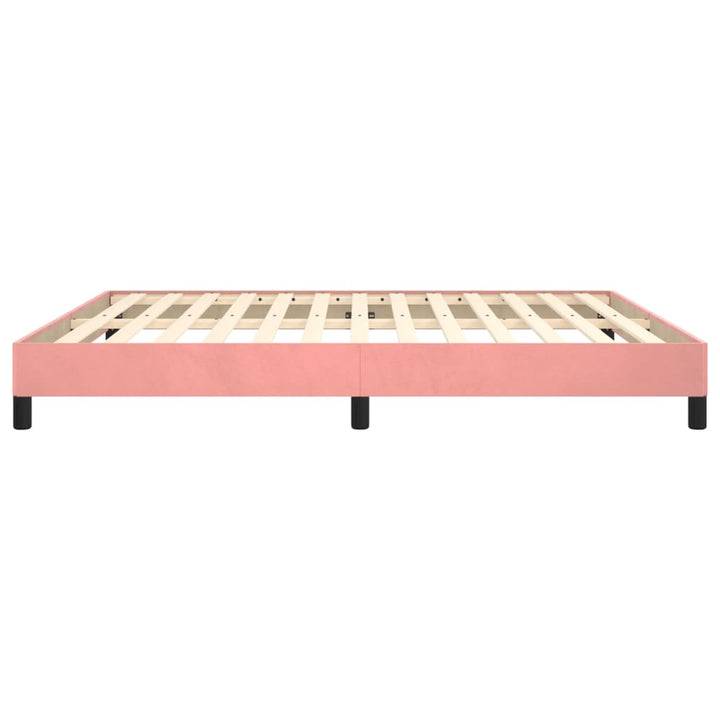 Bedframe fluweel roze 160x200 cm