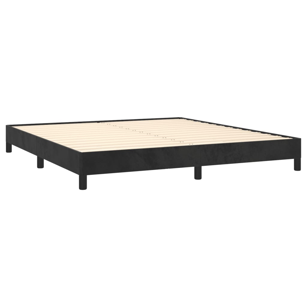 Bedframe fluweel zwart 180x200 cm