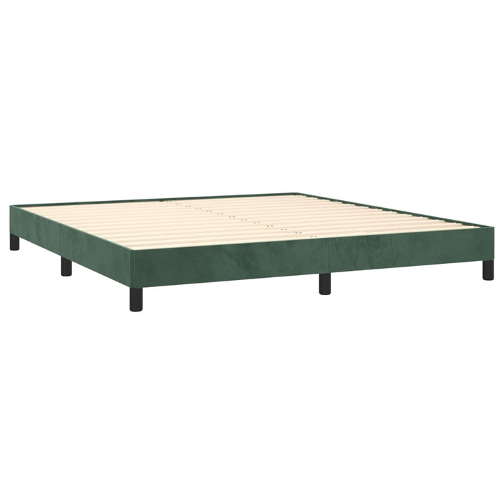 Bedframe fluweel donkergroen 180x200 cm