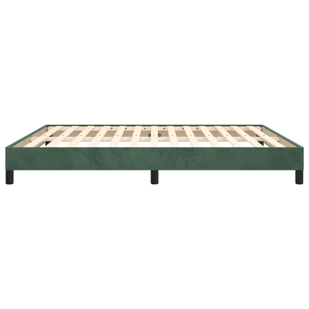 Bedframe fluweel donkergroen 180x200 cm