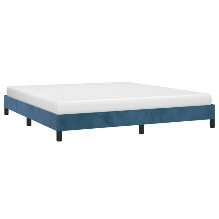 Bedframe fluweel donkerblauw 180x200 cm