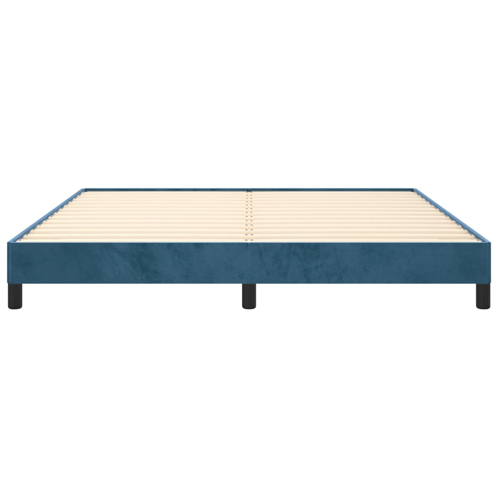 Bedframe fluweel donkerblauw 180x200 cm