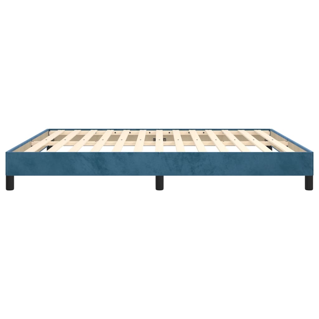 Bedframe fluweel donkerblauw 180x200 cm