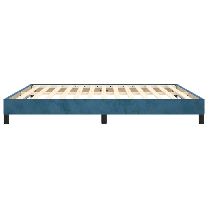 Bedframe fluweel donkerblauw 180x200 cm