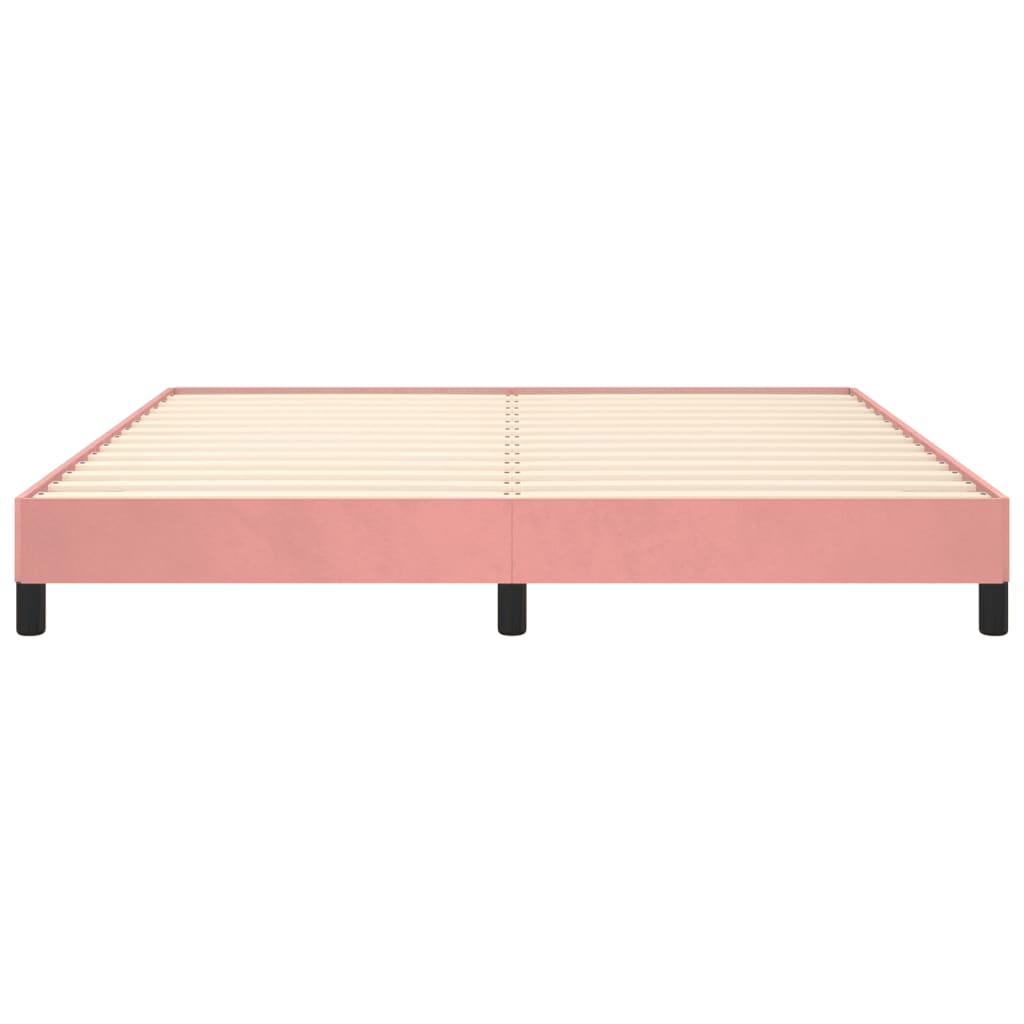 Bedframe fluweel roze 180x200 cm