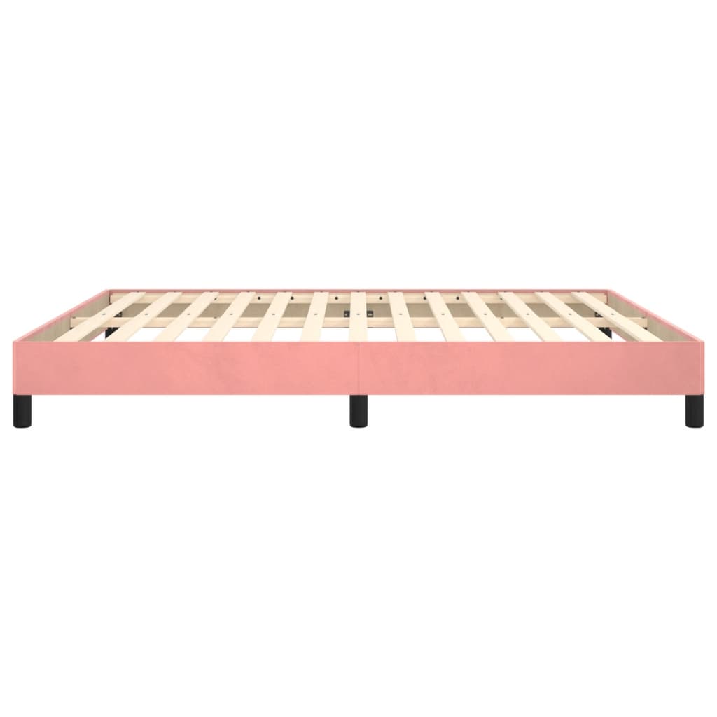 Bedframe fluweel roze 180x200 cm