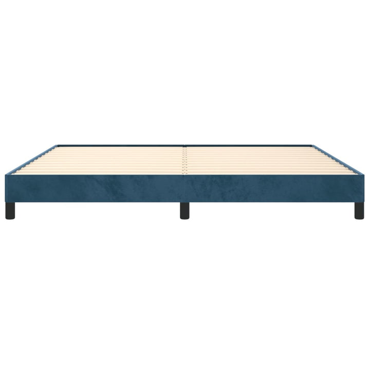 Bedframe fluweel donkerblauw 200x200 cm