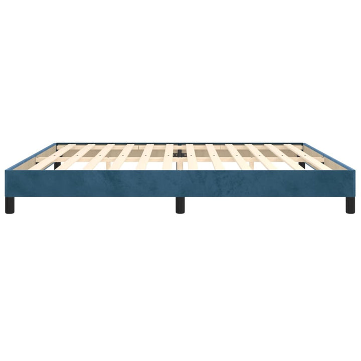 Bedframe fluweel donkerblauw 200x200 cm