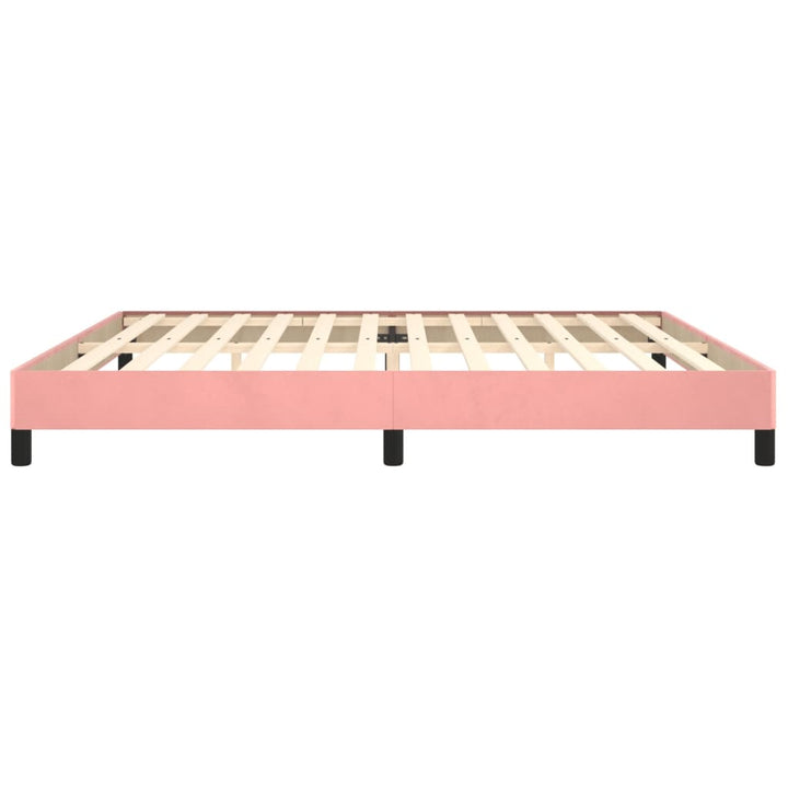 Bedframe fluweel roze 200x200 cm