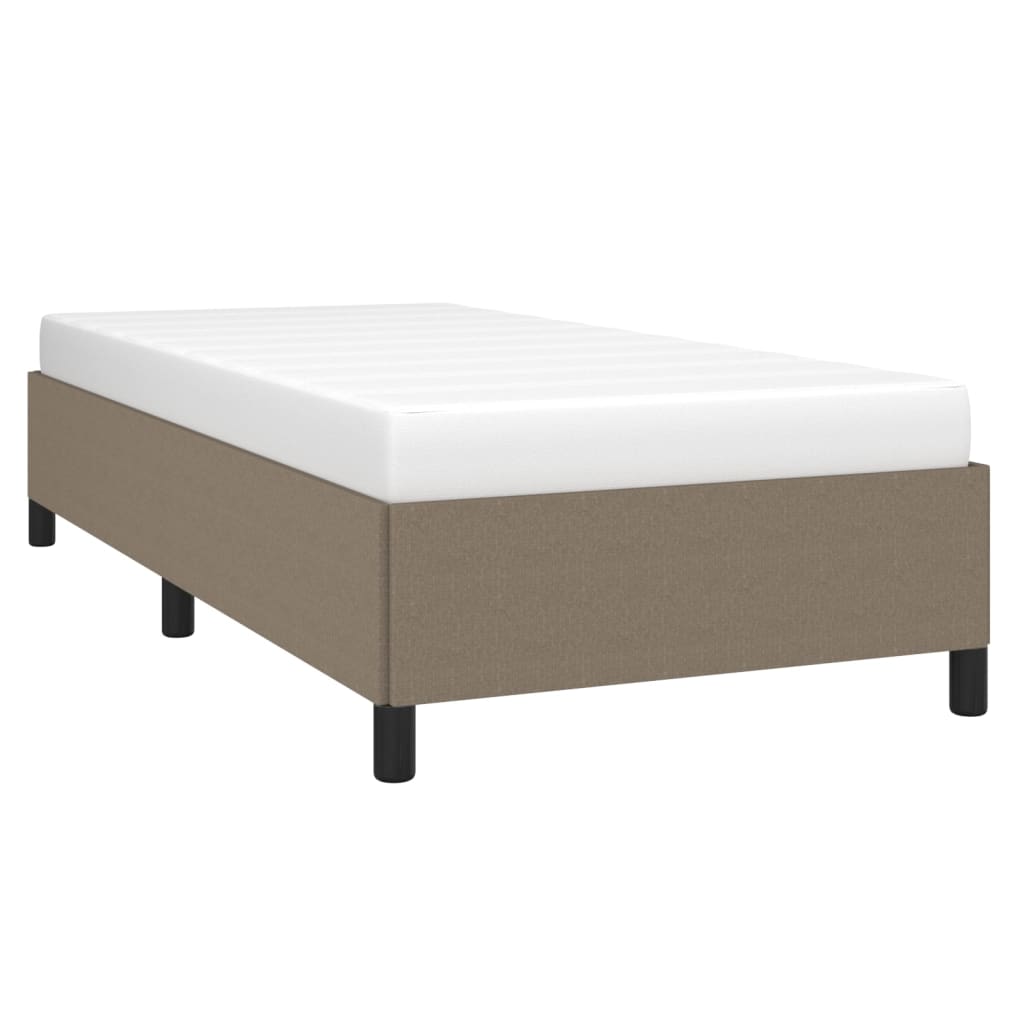 Bedframe stof taupe 80x200 cm