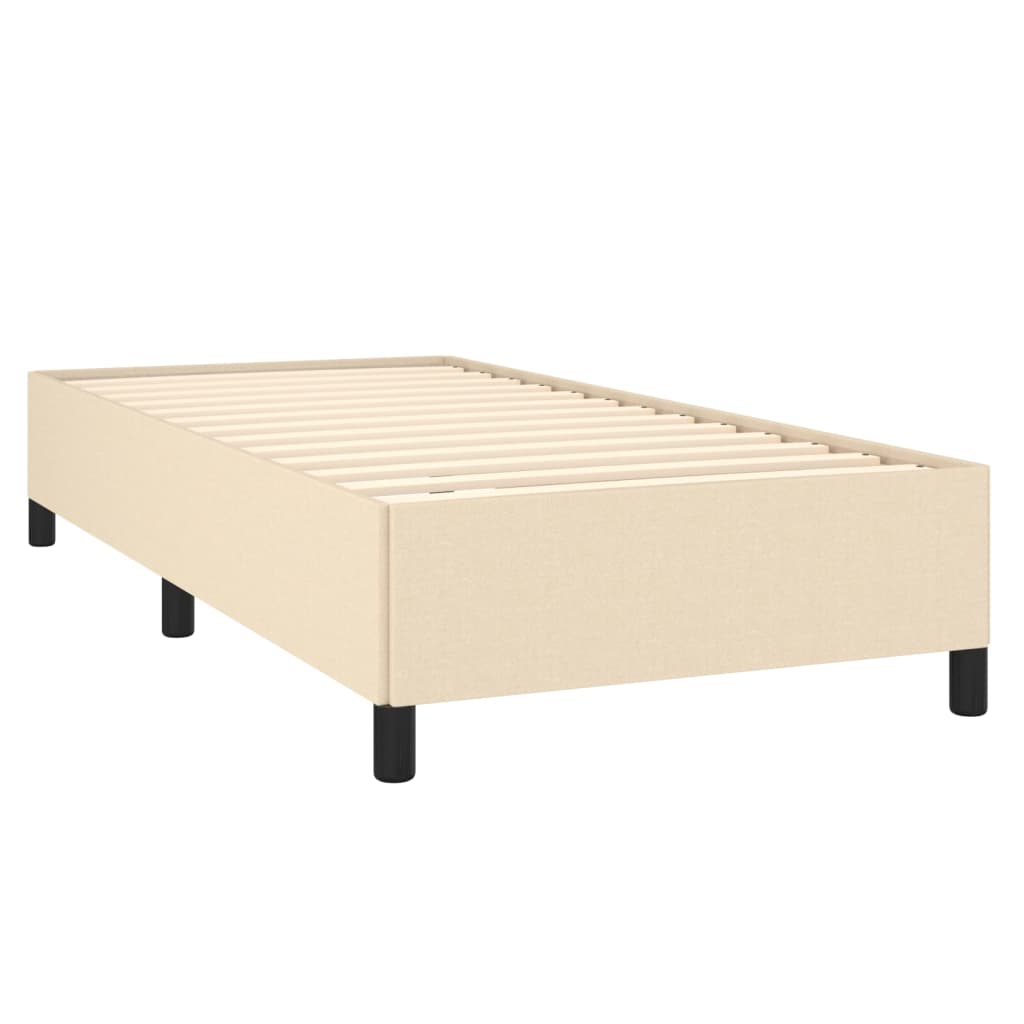 Bedframe stof crème 80x200 cm