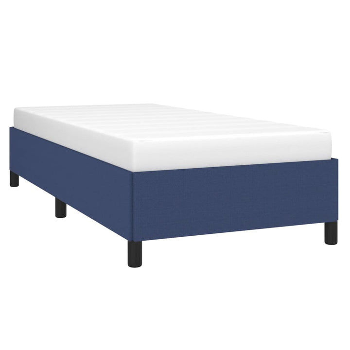 Bedframe stof blauw 80x200 cm