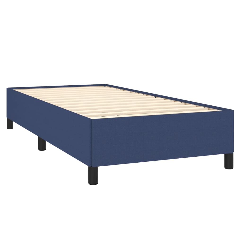 Bedframe stof blauw 80x200 cm