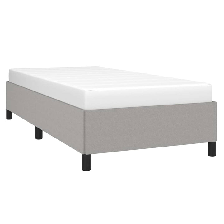 Bedframe stof lichtgrijs 90x190 cm