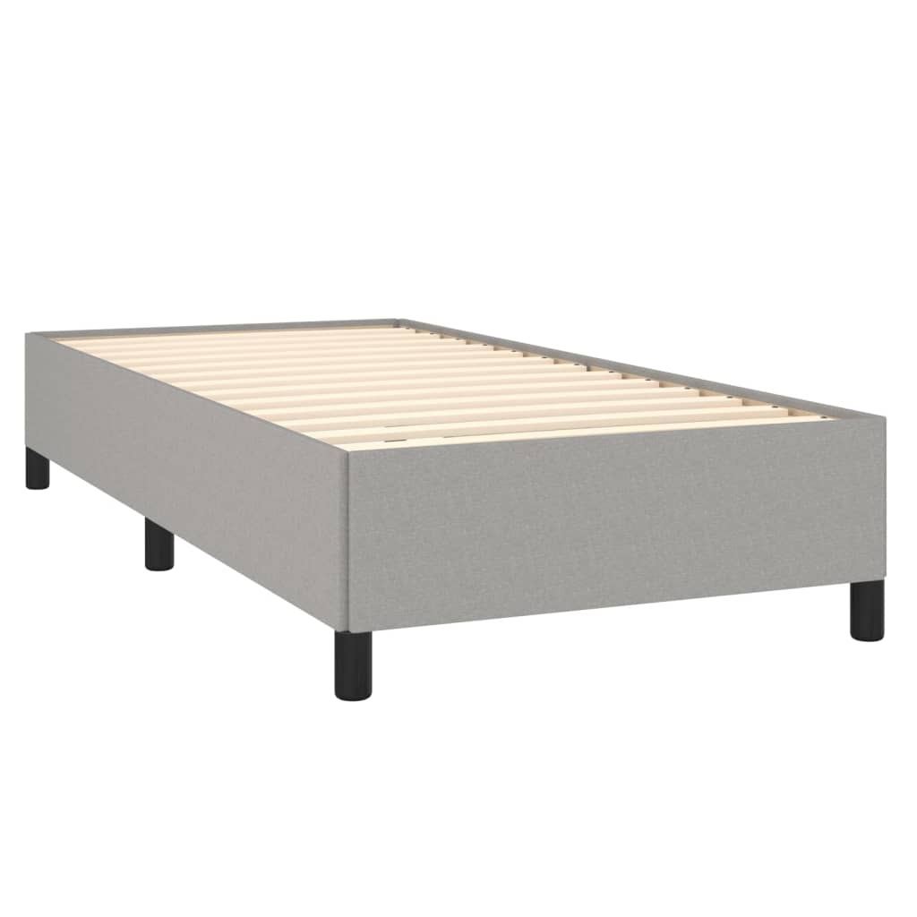 Bedframe stof lichtgrijs 90x190 cm