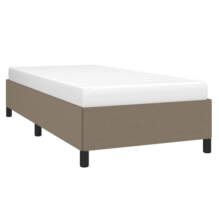 Bedframe stof taupe 90x190 cm