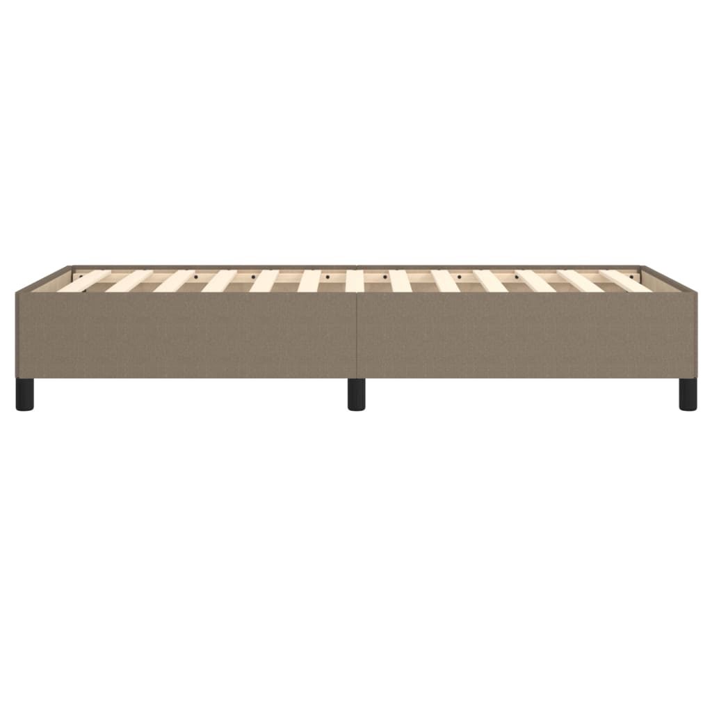 Bedframe stof taupe 90x200 cm