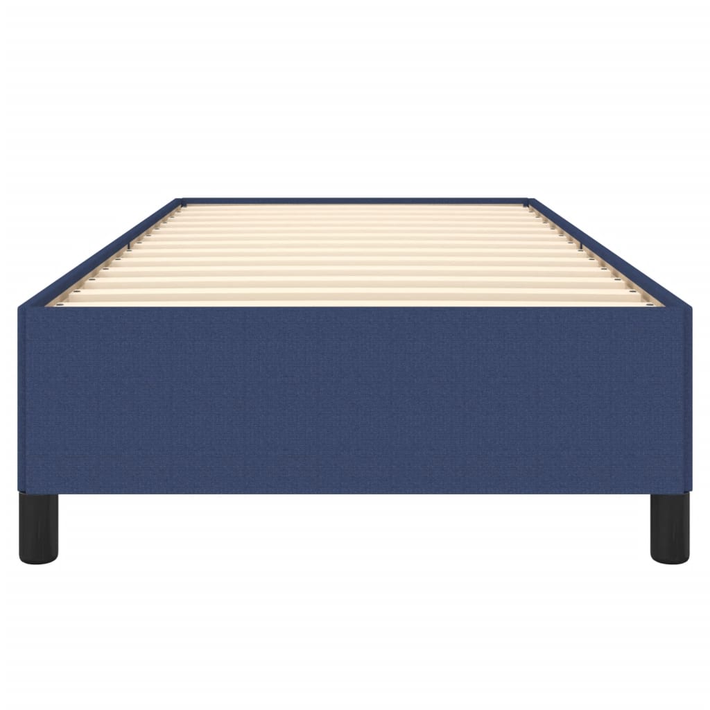 Bedframe stof blauw 90x200 cm