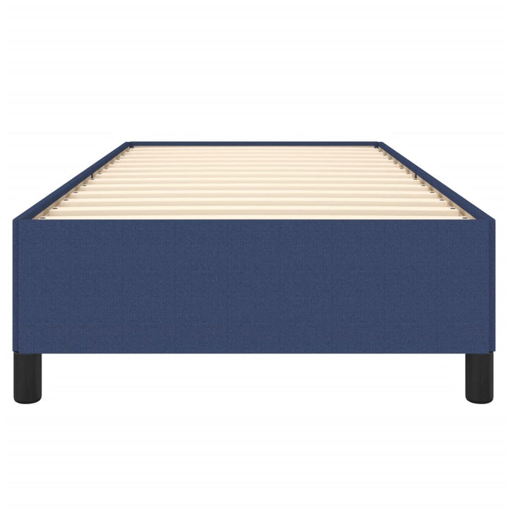 Bedframe stof blauw 90x200 cm