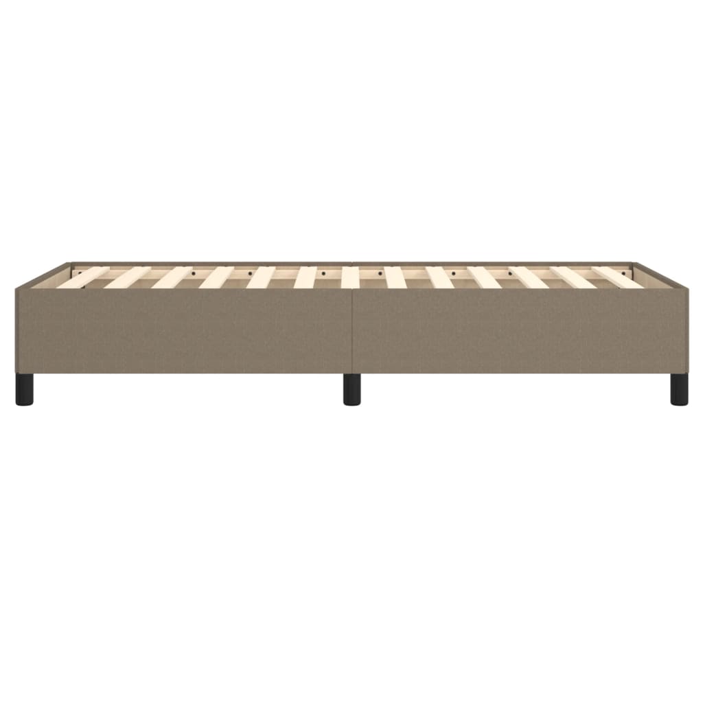 Bedframe stof taupe 100x200 cm