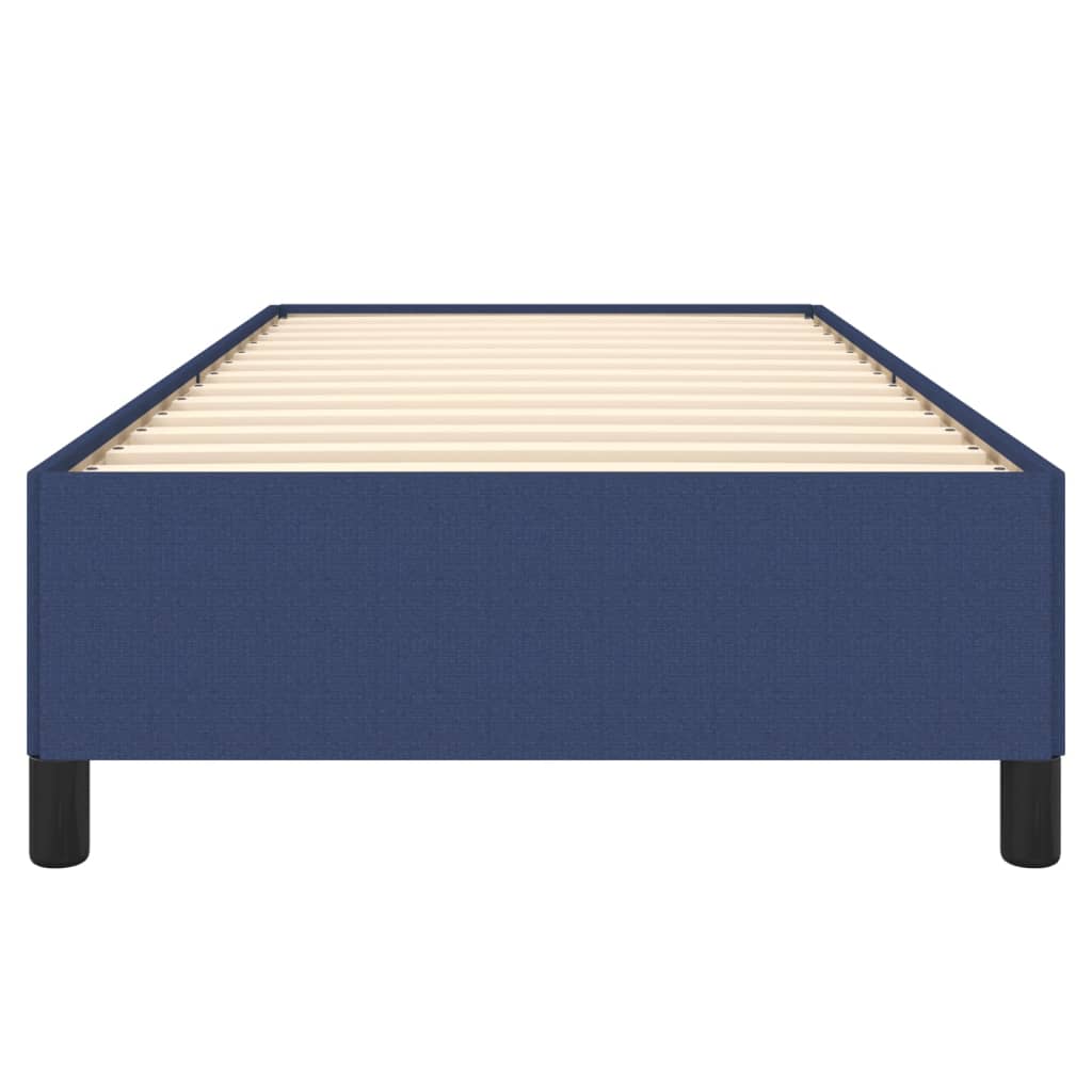 Bedframe stof blauw 100x200 cm