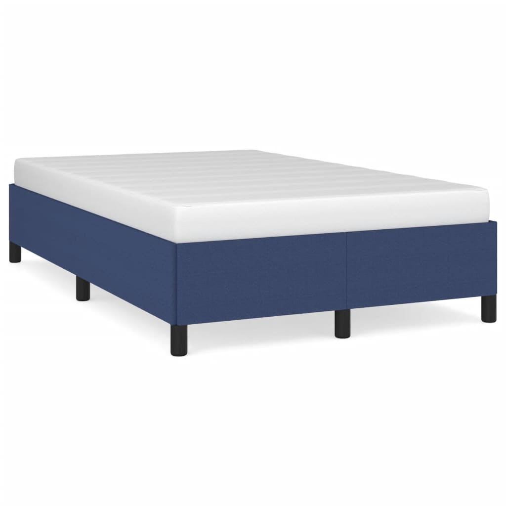 Bedframe stof blauw 120x200 cm