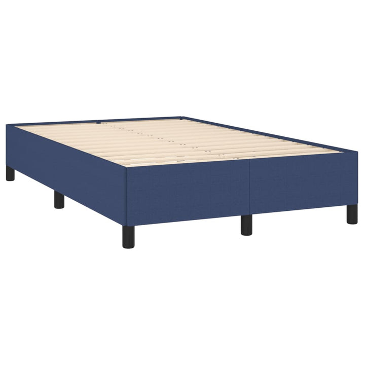 Bedframe stof blauw 120x200 cm