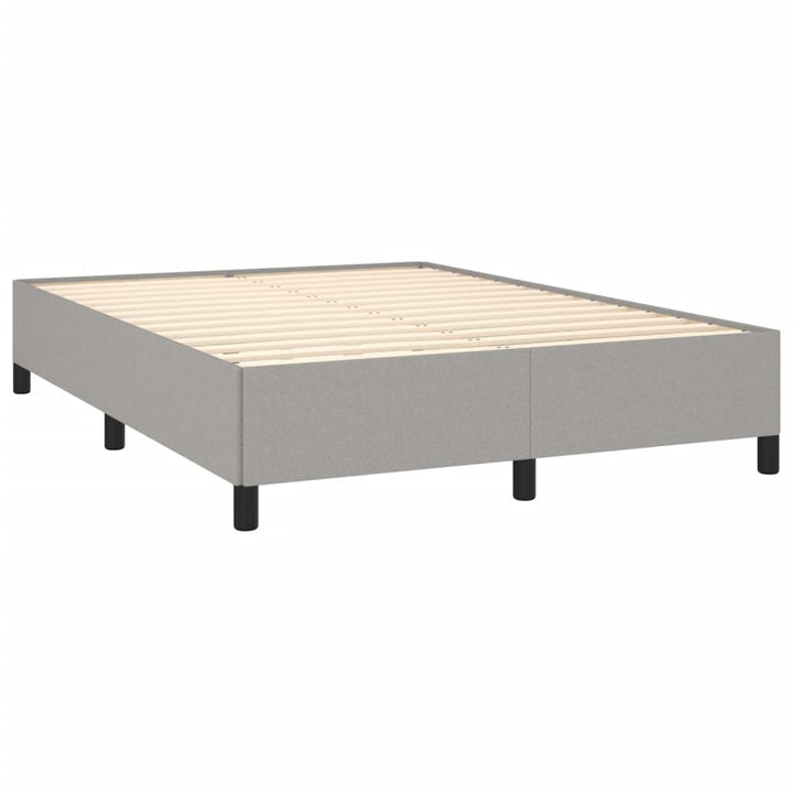 Bedframe stof lichtgrijs 140x190 cm