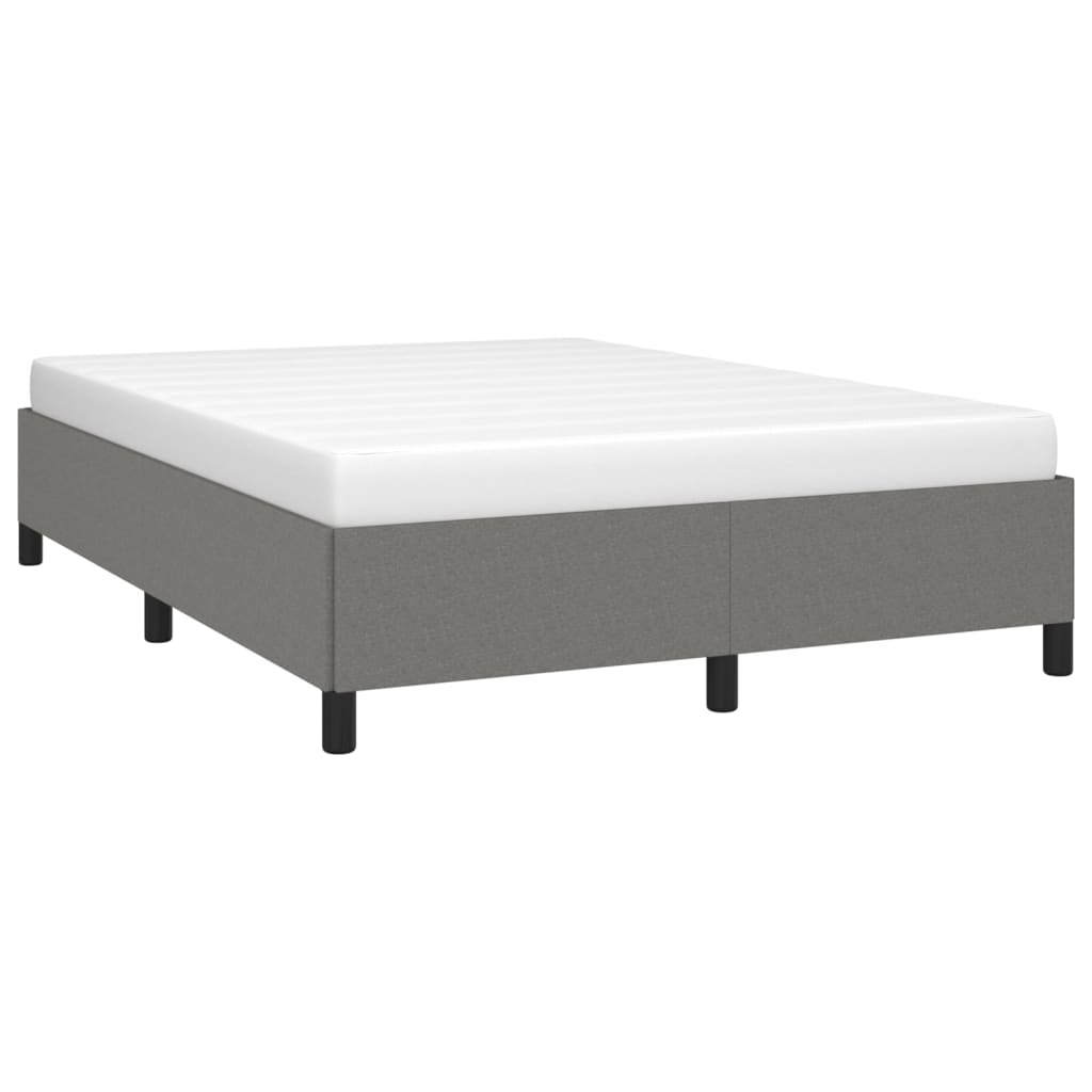 Bedframe stof donkergrijs 140x190 cm