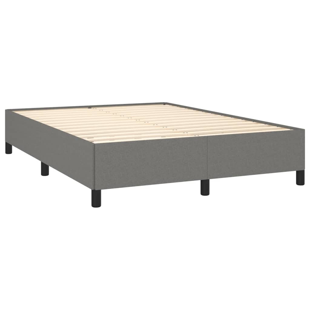 Bedframe stof donkergrijs 140x190 cm