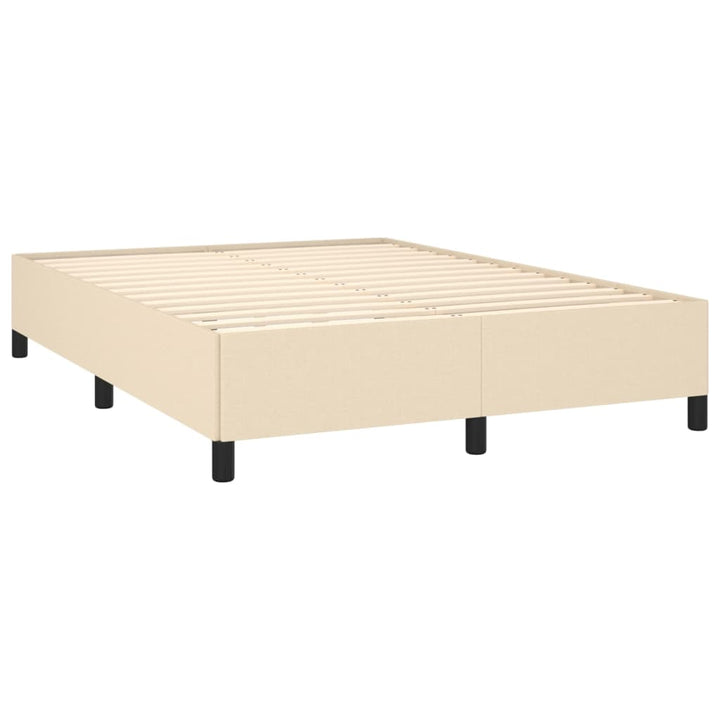 Bedframe stof crèmekleurig 140x190 cm