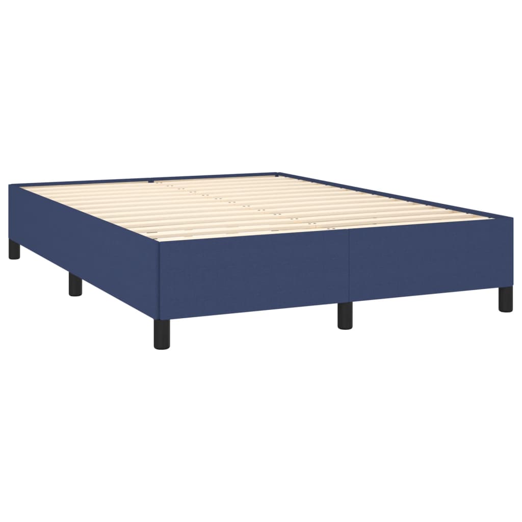 Bedframe stof blauw 140x190 cm