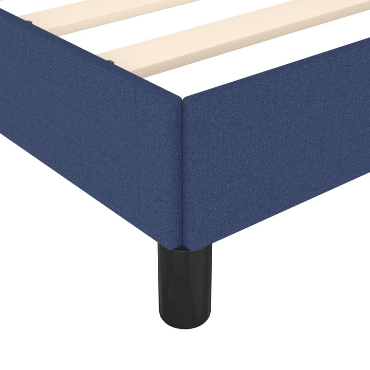 Bedframe stof blauw 140x190 cm