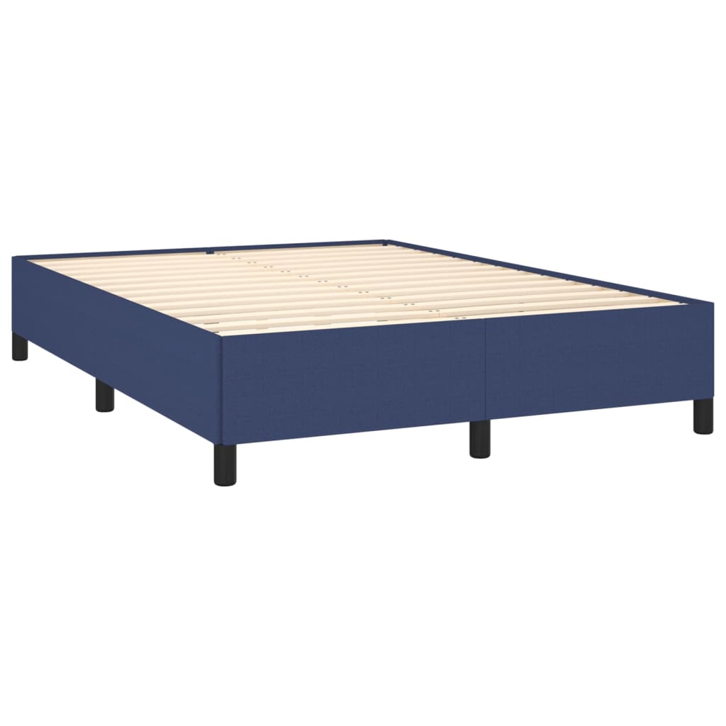 Bedframe stof blauw 140x200 cm