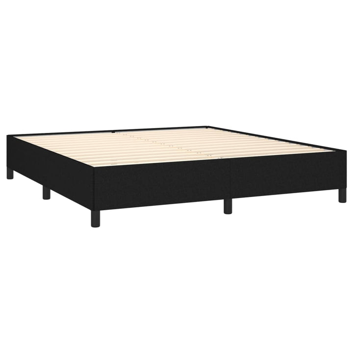 Bedframe stof zwart 160x200 cm