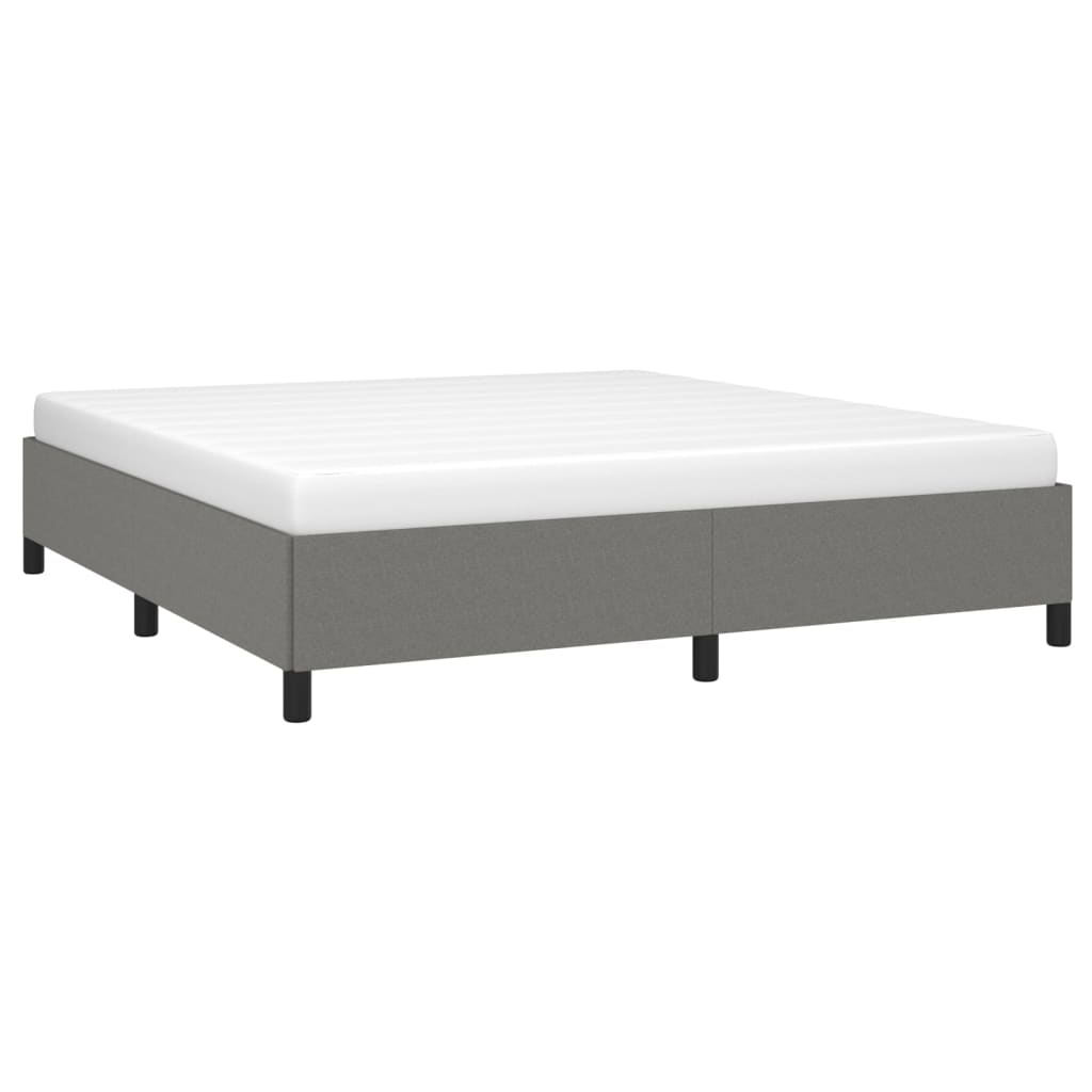 Bedframe stof donkergrijs 180x200 cm