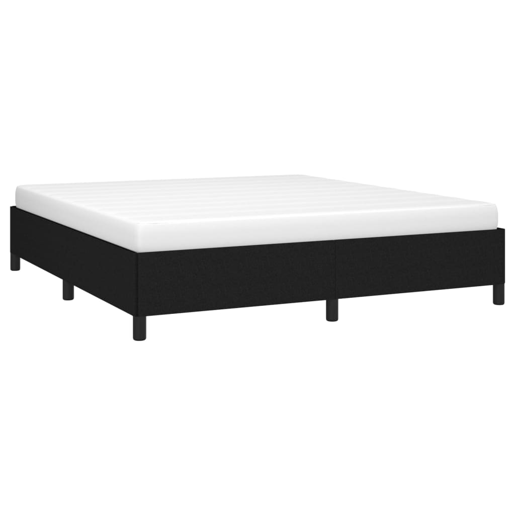 Bedframe stof zwart 180x200 cm