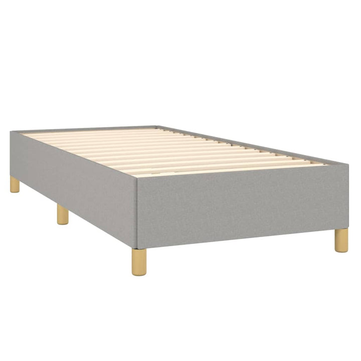 Bedframe stof lichtgrijs 90x190 cm