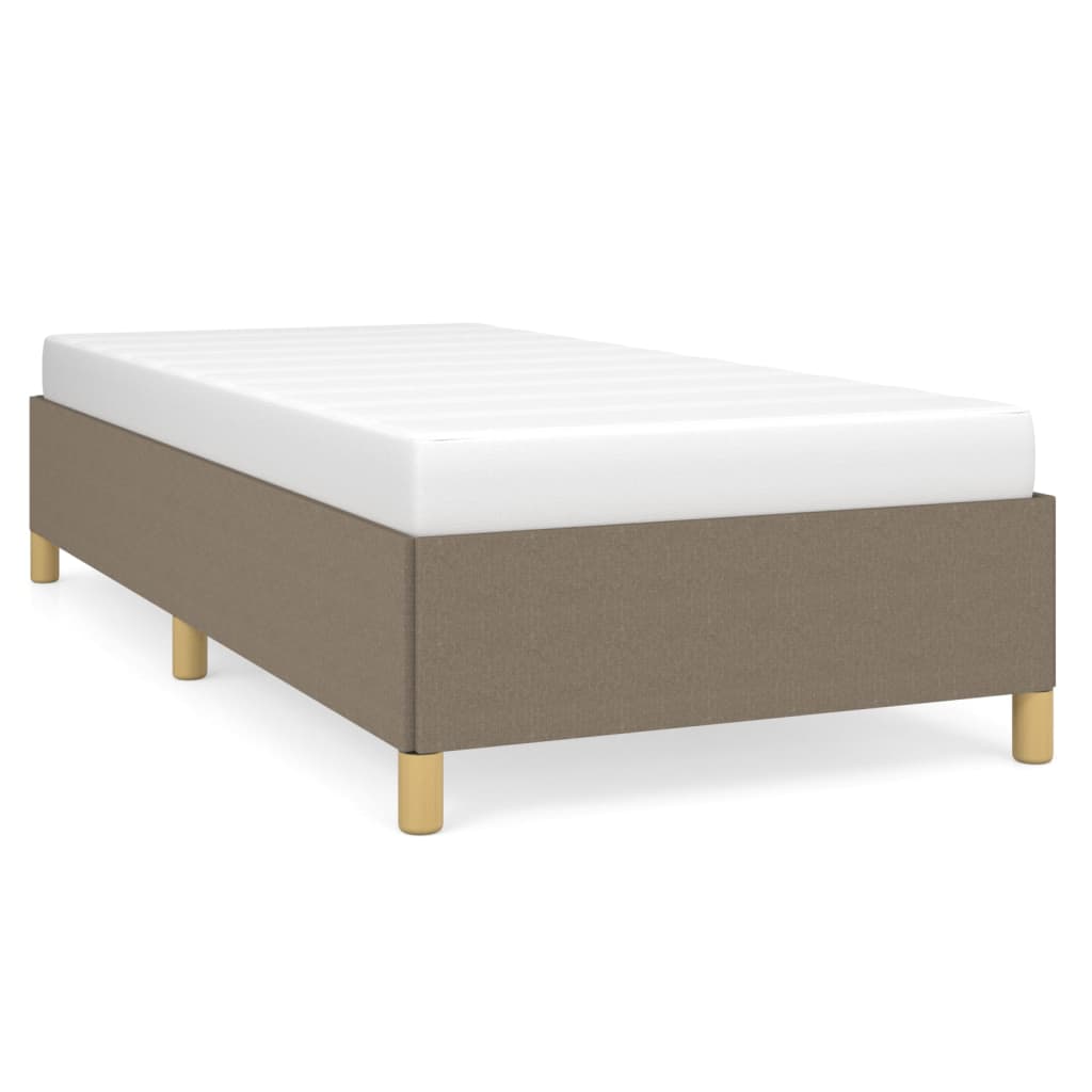 Bedframe stof taupe 90x200 cm