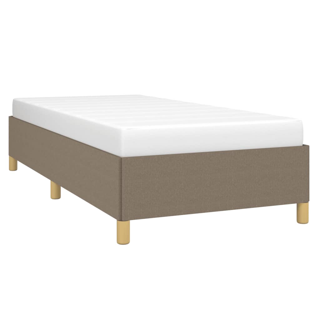 Bedframe stof taupe 90x200 cm