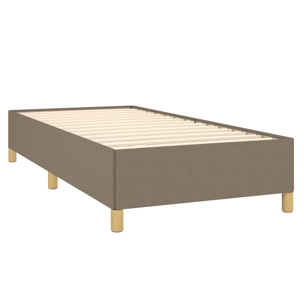 Bedframe stof taupe 90x200 cm